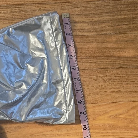 PrettyLittleThing Silver Flare Pants - Picture 9 of 9